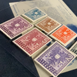 Serie di francobolli...