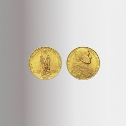 Pio XI: 100 Lire oro Cristo...