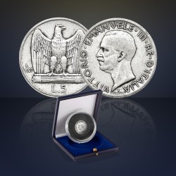 Moneta d'argento 5 lire Aquilotto