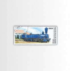 300 francobolli dei treni